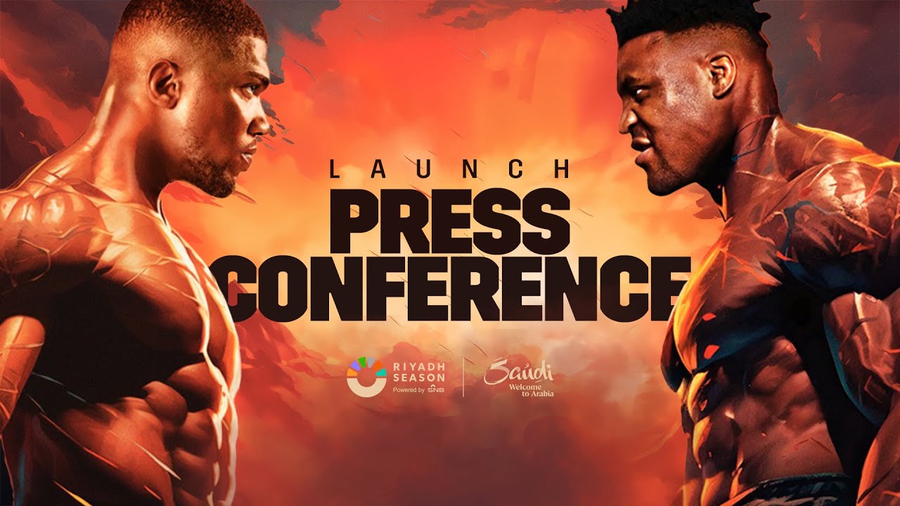 Anthony Joshua Vs Francis Ngannou Launch Press Conference - YouTube