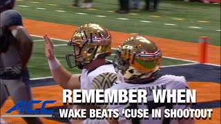 ACC Remember When:  Wake Forest Takes Out Syracuse In Shootout screenshot 3