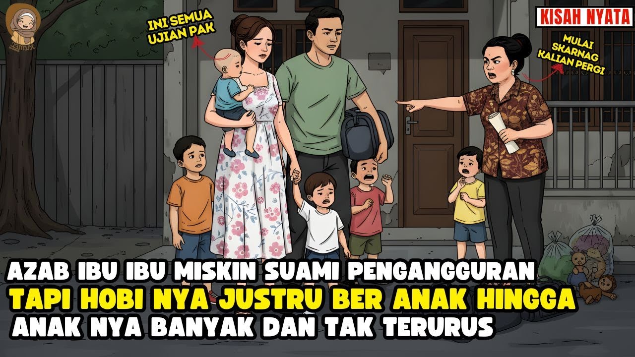 IBU IBU MISKIN SUAMI PENGANGURAN TAPI HOBINYA BERANAK TRRUS II SINETRON AZAB