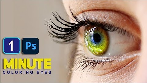 1-Minute Photoshop - How to Create Multi-Color Eyes Tutorial 2023