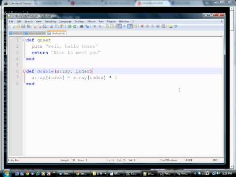 Learn to program using Ruby - Part 6: Methods