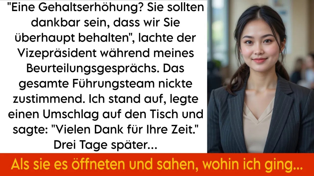 Sie beleidigten mich, weil ich nach 7 Jahren eine Gehaltserhöhung verlangte – bis sie meinen neuen
