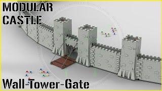 Modular Fortress mit Full Interior Minifig Scale für Pirates 4516 Stück MOC