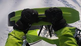Ski doo summit 850 and arctic cat alpha one in deep snow