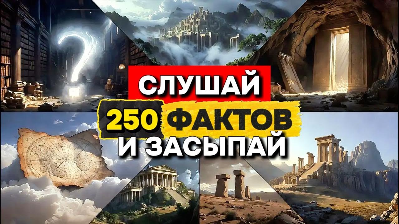 250 фактов о тайнах истории, о которых редко говорят | Лекция для сна