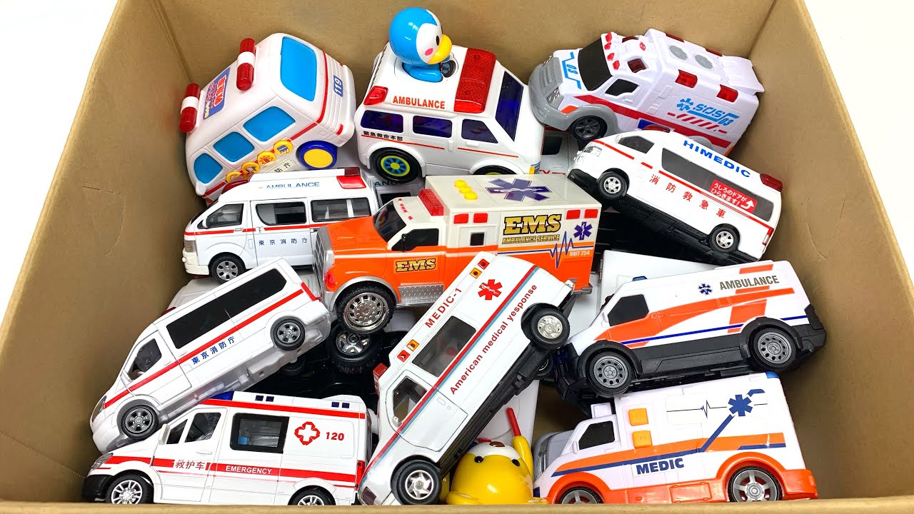 中サイズの救急車を緊急走行テスト☆緊急車両のサイレンがピーポー鳴る