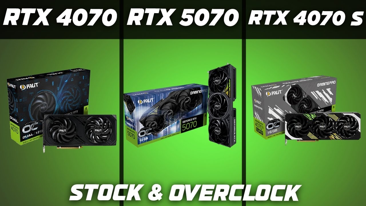 RTX 5070 vs RTX 4070 vs RTX 4070 SUPER. Test in games in QHD ( 2K ...