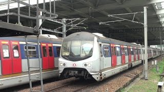 港鐵東鐵綫MLR E81 - E21 & E106 - E27駛離及駛入大圍站