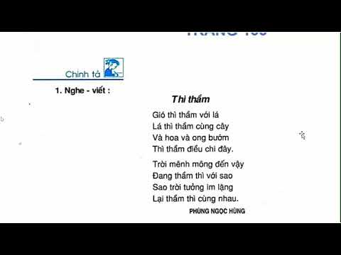 Tuan 34 chinh ta 3 Thì thầm