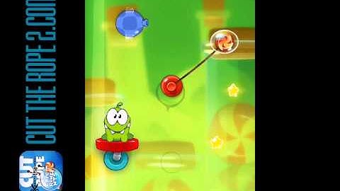 Cut The Rope 2: Experiments Level 3-4 Sticky Steps Box Walkthrough