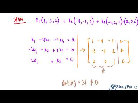 Video: How To Prove That Vectors Form A Basis