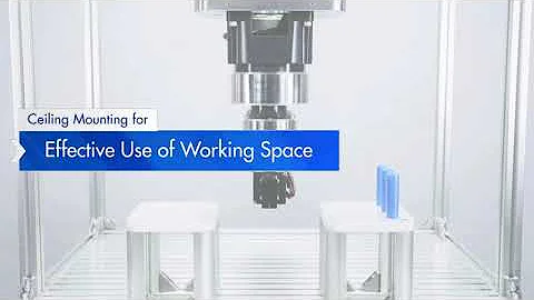 [3-Axis SCARA Robot] Ceiling mounting for efficient use of work space
