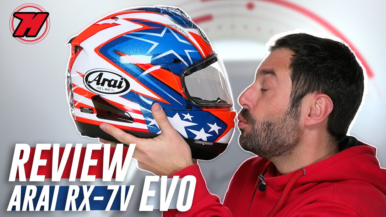 Desnudarse Chispa  chispear conversacion Review casco ARAI RX-7V EVO, 🇯🇵 ¡el tope de gama se actualiza! 🔝 -  YouTube