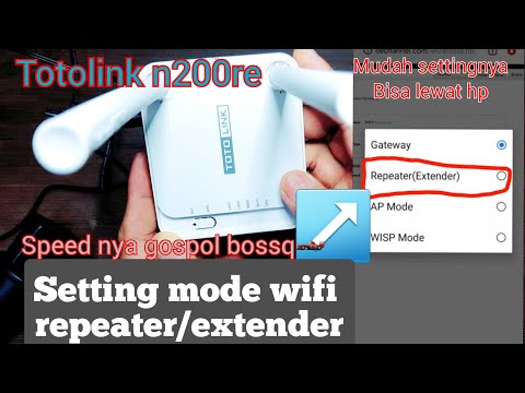 SETTING ROUTER WIFI TOTOLINK N200RE SETUP MODE REPEATER | WIFI EXTENDER