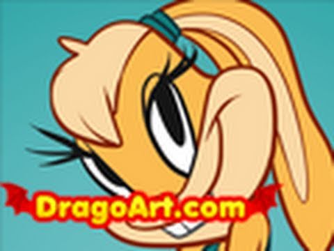 how-to-draw-lola-bunny,-looney-tunes-show,-step-by-step
