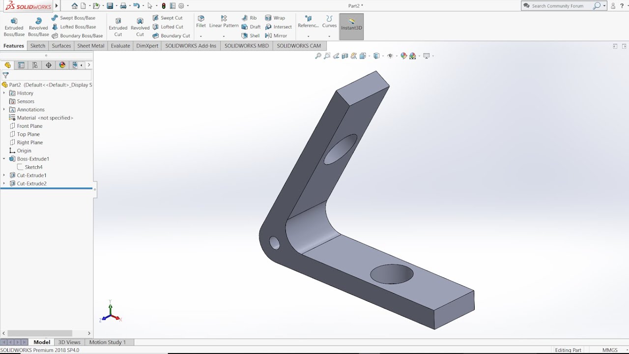 Solidworks Tutorial For Beginners | Exercise No. 7 - YouTube