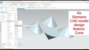 simple Design Feature Cone  in Siemens Nx for CAD modelling