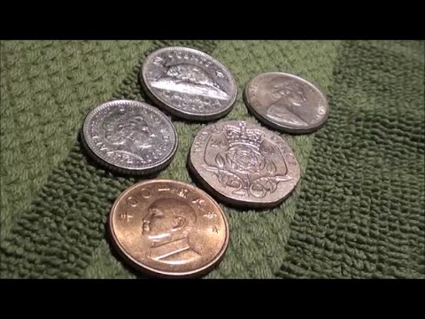 FOREIGN COIN FINDS 5 Interesting Coins Found At Coin Return Machine