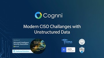Cognni - Modern CISO Challenges with Unstructured Data