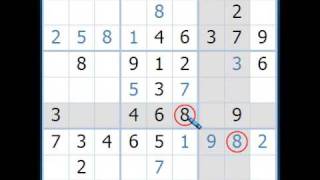 Solving a Sudoku puzzle