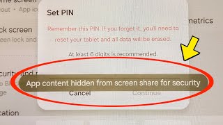 App content hidden from screen share for security problem fix