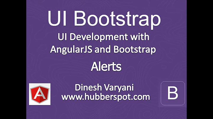 UI Bootstrap Tutorials - #2 Alerts