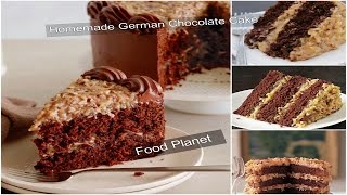 Homemade german chocolate cake | food planet