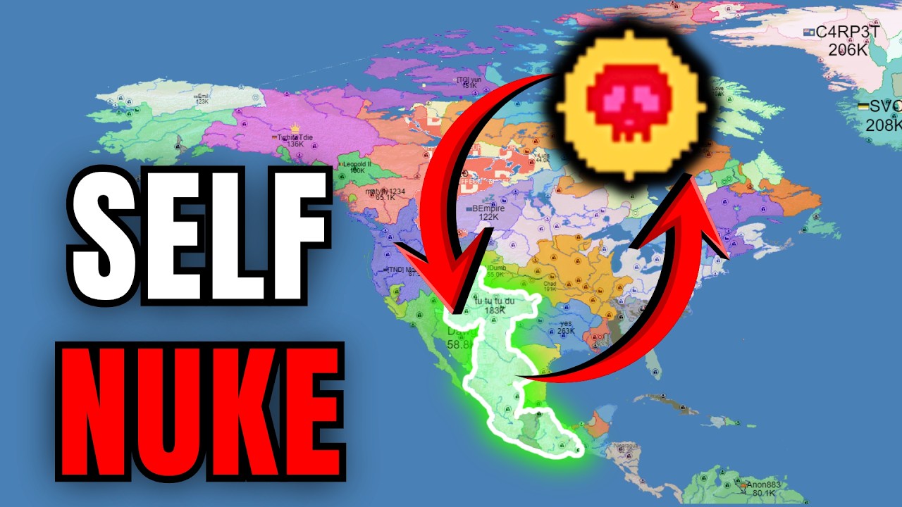 Trying a new strategy: Nuking MYSELF to win a Game?? | OpenFront.io