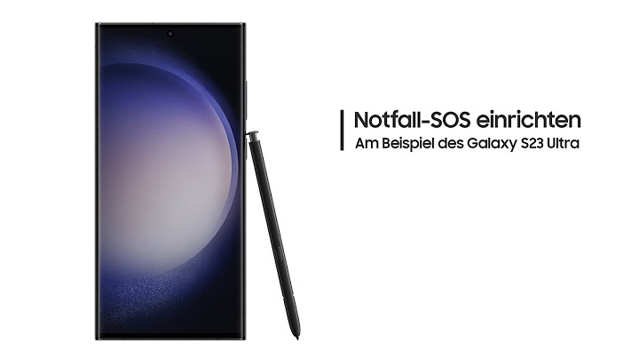 Galaxy S23: Notfall-SOS einrichten
