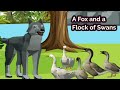 A Fox and a Flock of Swans/English Moral Story/ Story for childrens /Kids Stories/Baby Cartoons