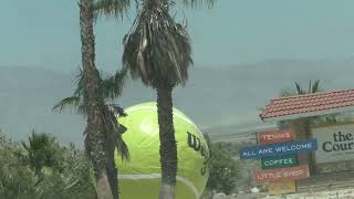 Were Nearly There, But Lets Get A Video Of The Giant Tennis Ball Some Happy Squeaking Too