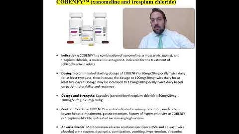 COBENFY™ (xanomeline and trospium)- #saroarakelians #pharmacytalkusa #schizophrenia #psychiatry