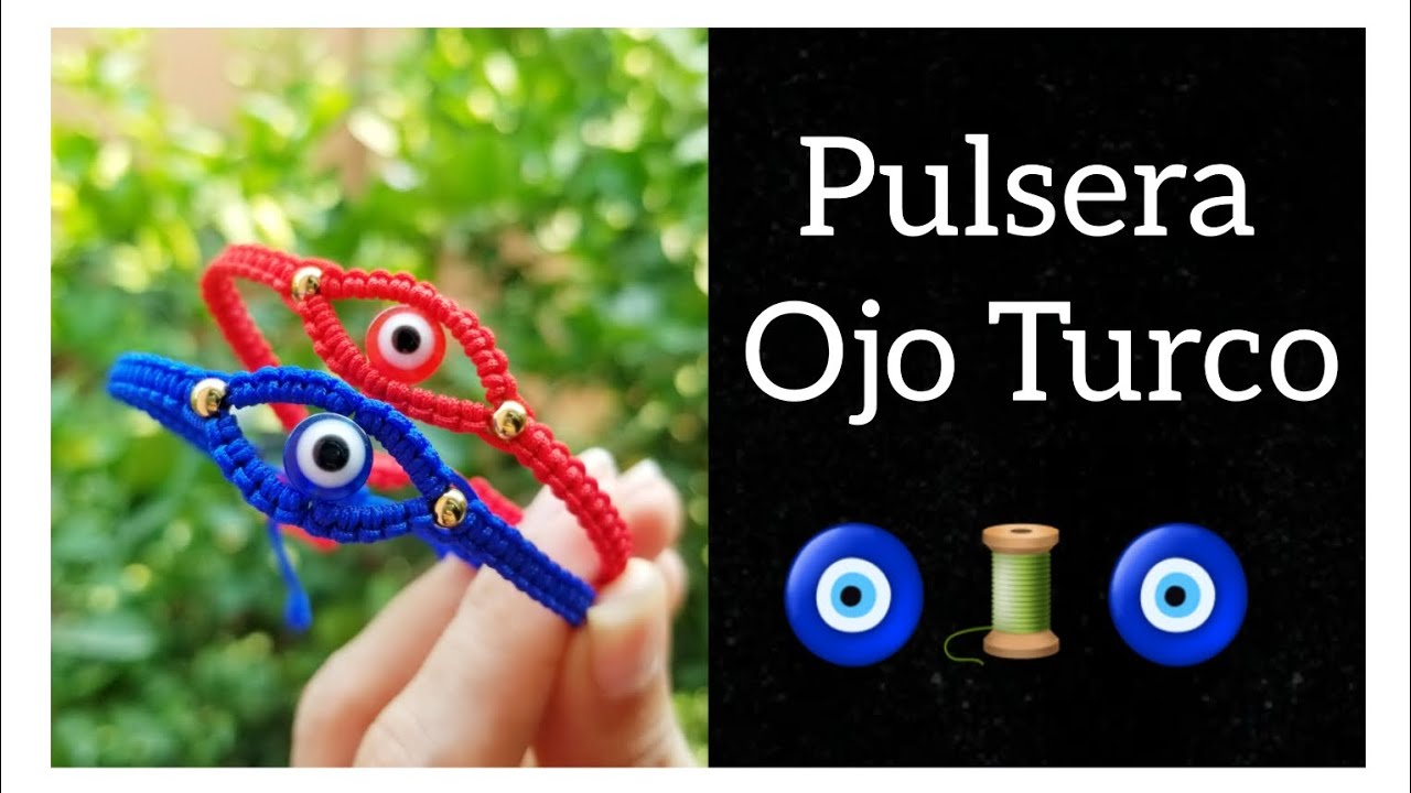 (DIY) Pulsera  Protectora  Tejida Ojo Turco 🧿🧵