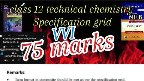 class 12 technical and vocational stream chemistry||Specification Grid||class 12 civil engineering||
