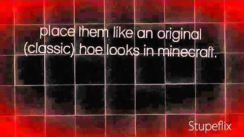 minecraft tutorial-how to make a hoe