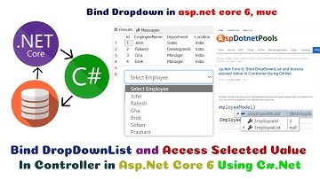 Asp.Net Core 6: Bind DropDownList and Access Selected Value In Controller Using C#.Net