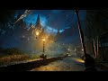 Stormy Night Walk to Hogwarts Castle (All Hamlets & Hogsmeade, Umbrella Rain ASMR) thumbnail