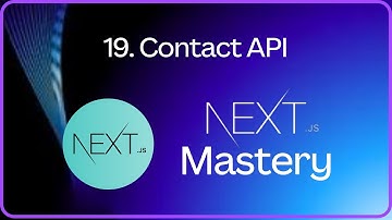 Creating an API to save Contact Data | NextJs Tutorial for Beginners #19