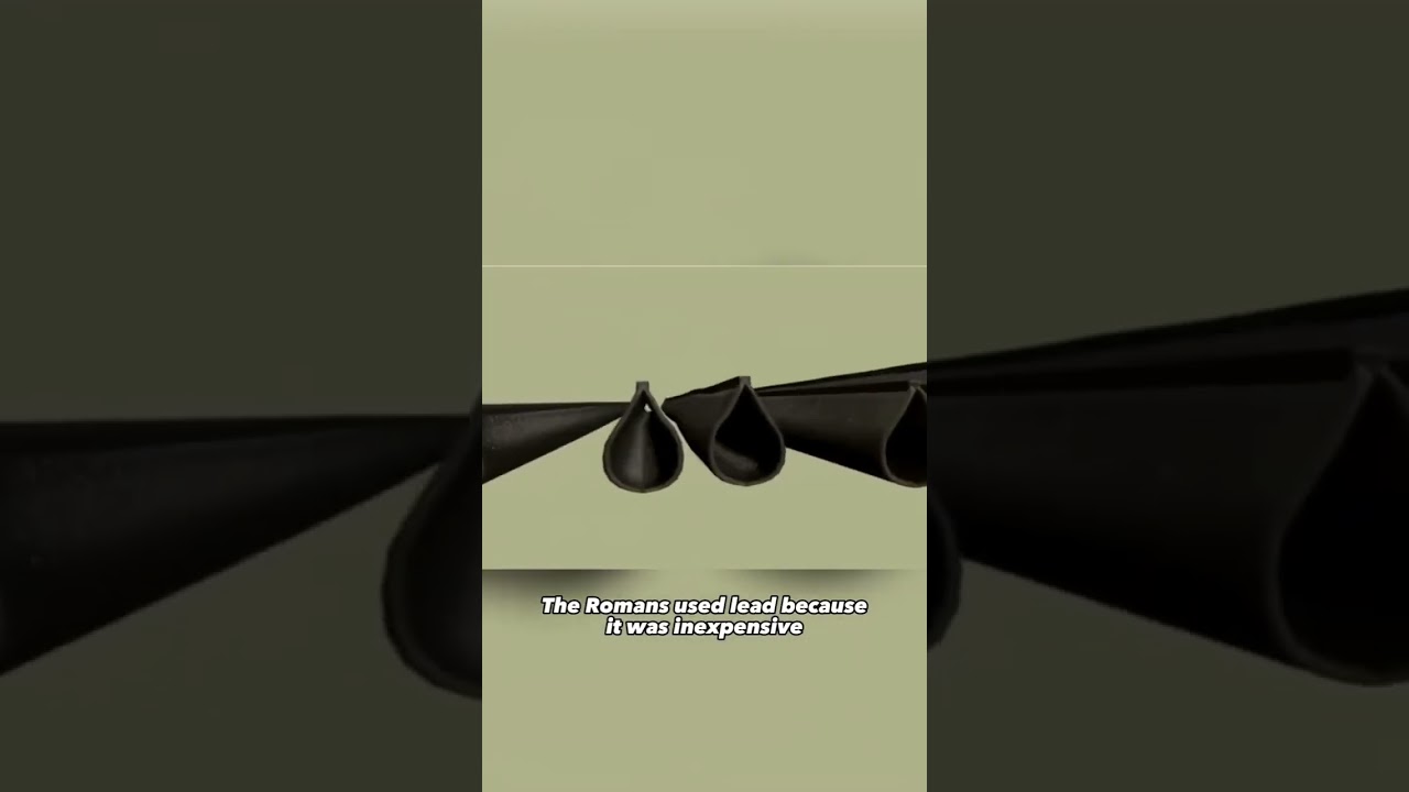 How were Roman lead pipes built