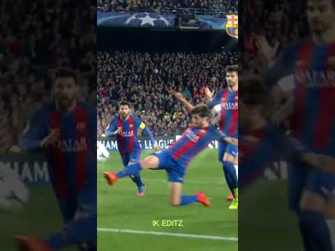 Messi Goes Wild after Sergi Roberto Goal | Barca Vs PSG #shorts #neymar