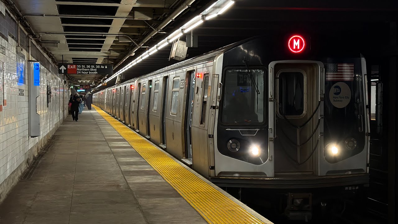 R160 F and M Trains at 36 Street (Pre Swap)