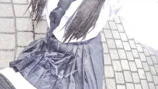 【濡れフェチ】暑い日はセーラー服着たまま水遊び!夏セーラーびしょ濡れ!!