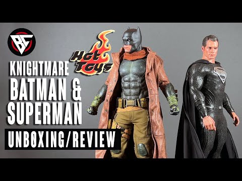 Hot Toys Superman & Knightmare Batman 2 Pack Zack Snyder's Justice League  Unboxing & Review 