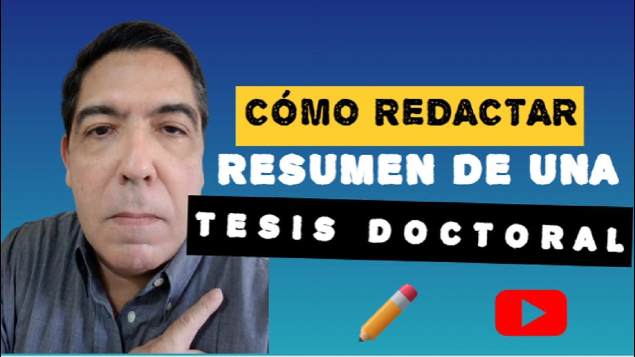 que es el resumen de tesis doctoral