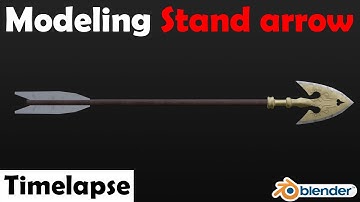 Blender modeling timelapse - Stand Arrow from JoJo