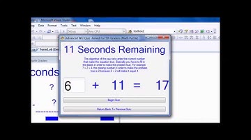 Visual Basic 2008: Math Quiz Program (1080P HD)