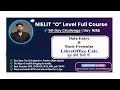 O Level M1-R5 | Day 9: Data Entry & Basic Formulas | 50-Day Challenge (Hindi)