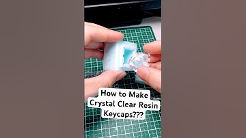 How to Make Crystal Clear Resin Keycaps? #resinart #resincrafts #diycrafts #keycaps #keyboardmod