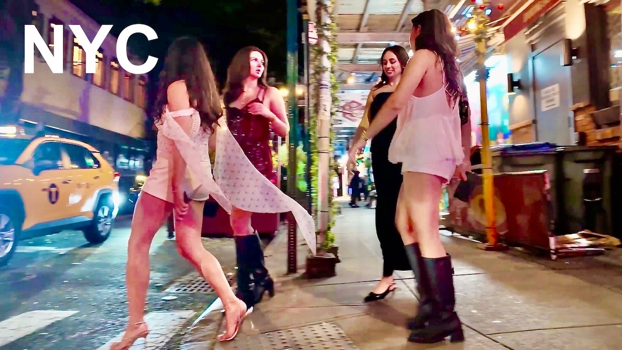 Захватывающая ночная прогулка по Нью-Йорку 2025 | Атмосфера города после наступления темноты