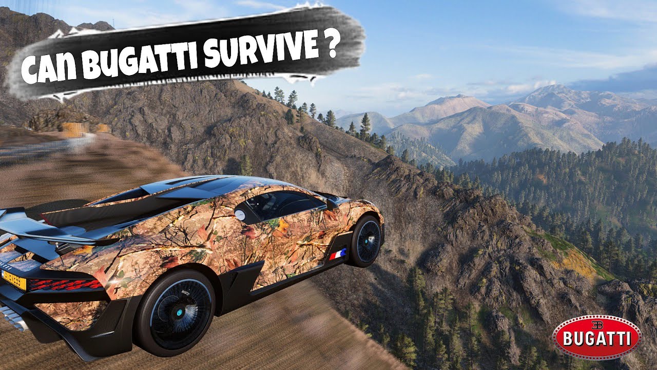 Bugatti Divo vs Mountain Drop! Did It Survive? 😳 | Forza Horizon 5 | Pxn V10 Stearing Wheel 